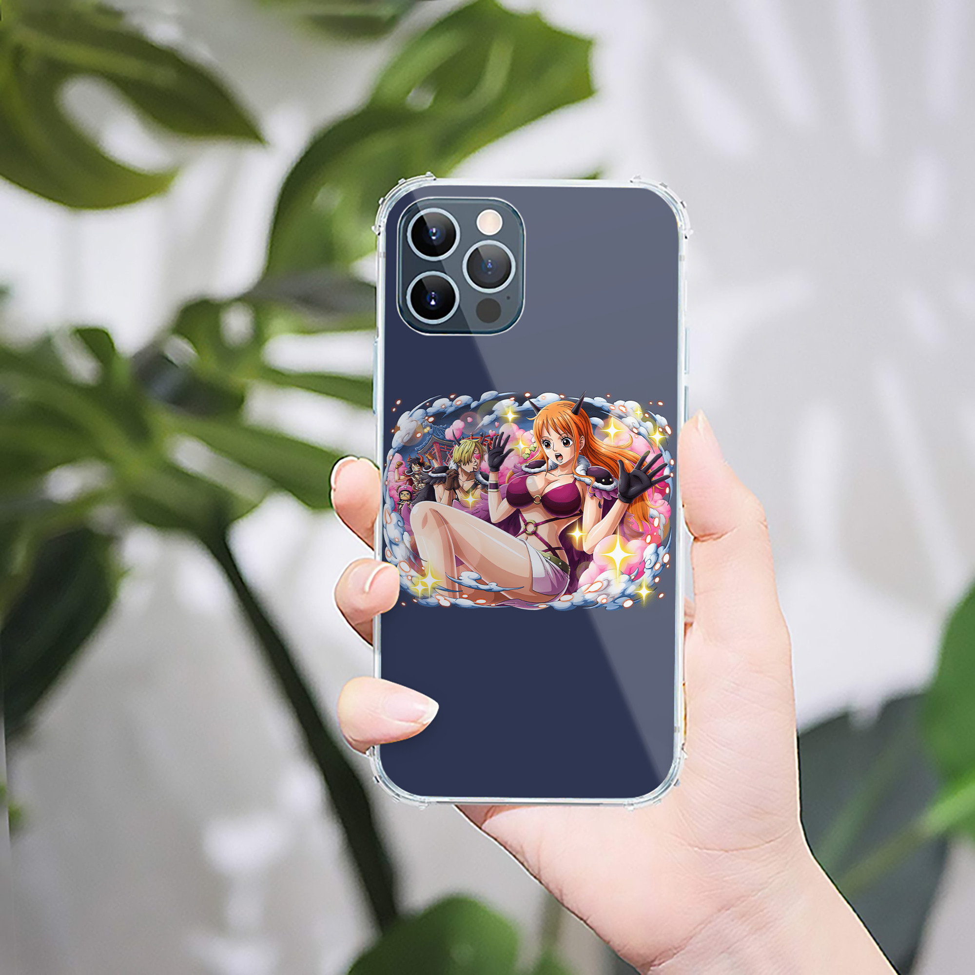 （画像用） ワンピース ナミ ONE PIECE Nami 【iPhone 12シリーズ対応】透明スマホケース（クリアソフトケース）